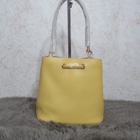 Coach Rowan Drawstring Bucket Bag (Yellow) - Picture 5 of 10